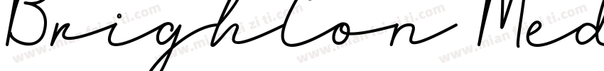 Brighton Medium Plain字体转换
